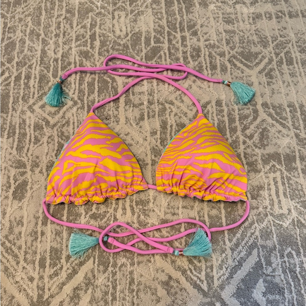 Women Reversible Swimwear Pink and Yellow Bikini